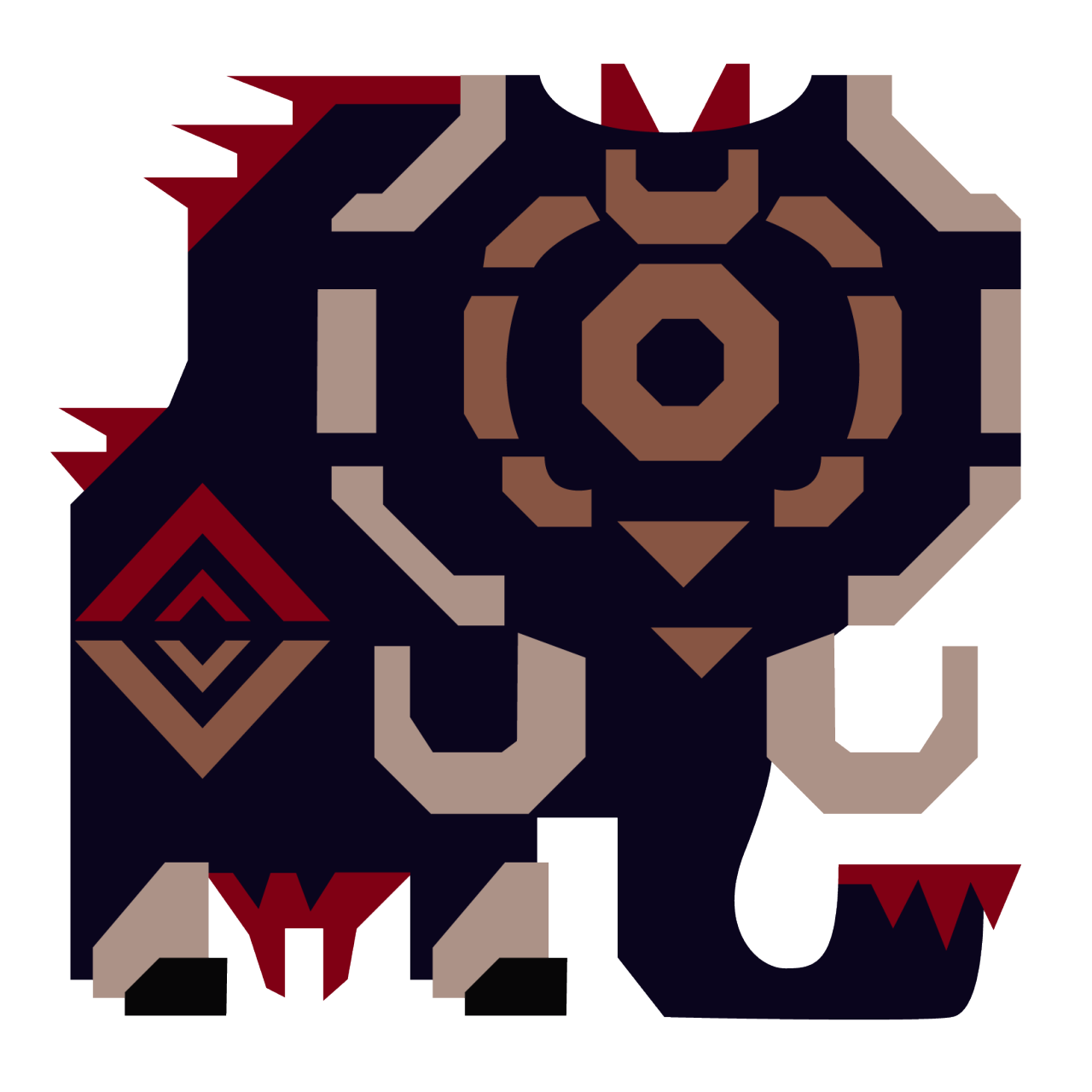 Mhx Gamuto Icon Monster Hunter Art, Creatures, Room - Monster Hunter Gammoth Icon Clipart (1280x1280), Png Download