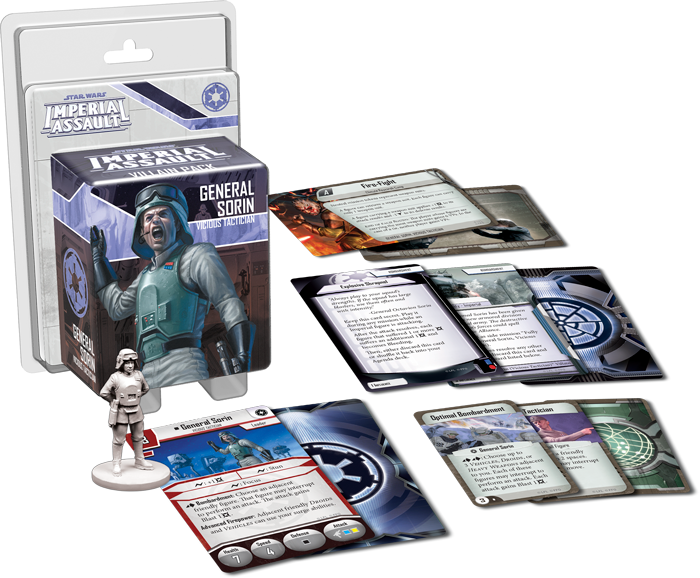 Star Wars - Star Wars Imperial Assault General Sorin Villain Pack Clipart (700x578), Png Download
