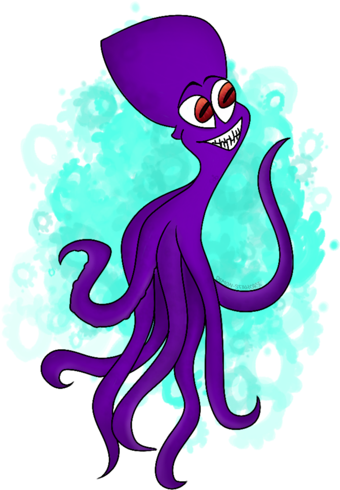 Dave The Octopus By Demon - Illustration Clipart (730x1095), Png Download