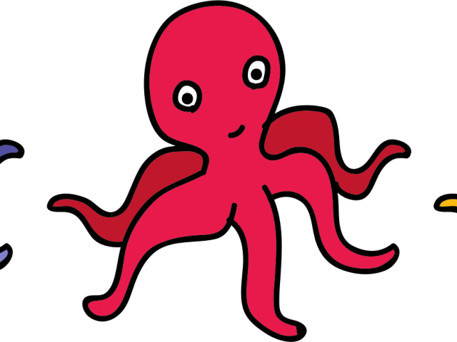 Octopus Clipart Small Octopus - Kartun Gurita Lucu - Png Download (640x480), Png Download