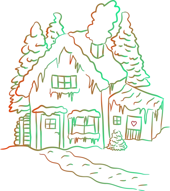 Line Art Tree House Drawing Building - Drawing Clipart (668x750), Png Download