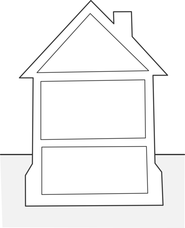 House Foundation Drawing Building Can Stock Photo - Clip Art Empty House - Png Download (608x749), Png Download