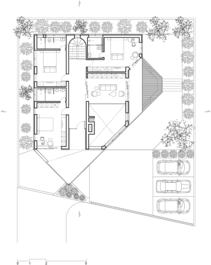 Sibiu House Plan-01 - Floor Plan Clipart (981x1388), Png Download