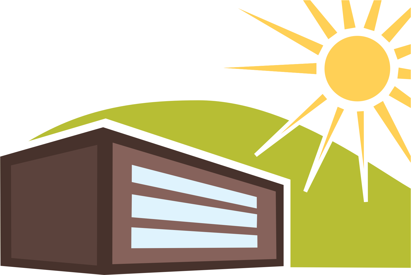 This Free Icons Png Design Of Sunny House - Clip Art Transparent Png (1613x1082), Png Download
