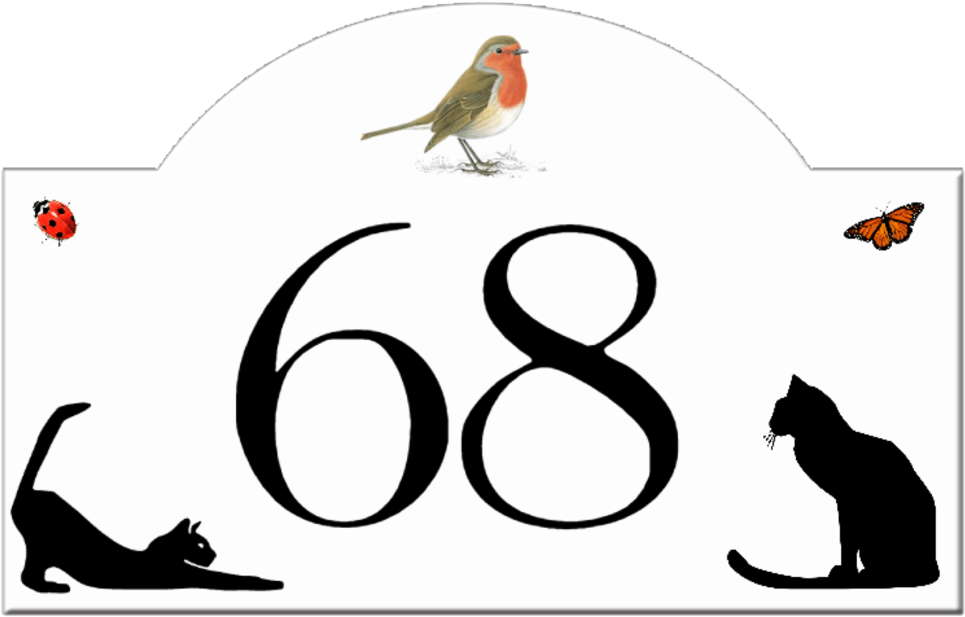 House Number Bridge Own Design The Acrylic - Robin Bird Clipart (1024x675), Png Download