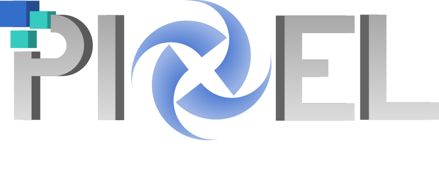 Pixel High Technology - Emblem Clipart (888x380), Png Download