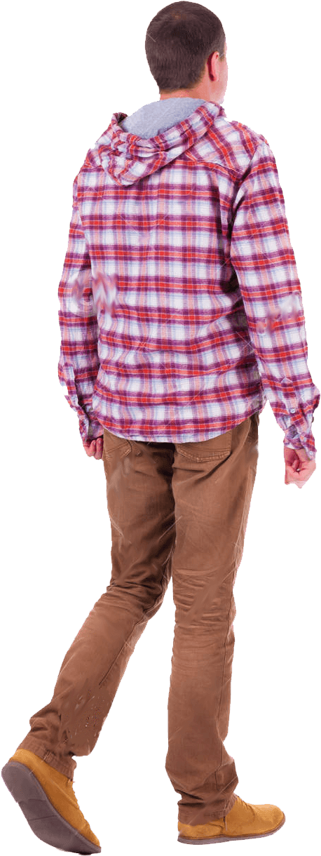 Person Standing Back View Transparent Clipart (809x1300), Png Download