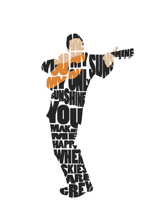 Bleed Area May Not Be Visible - Johnny Cash Minimalist Poster Clipart (500x700), Png Download