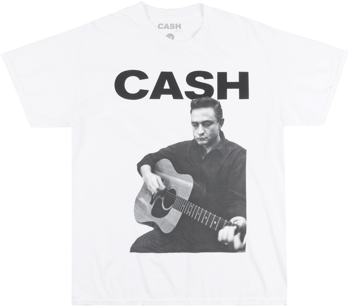 Johnny Cash Musician T-shirt White Rock N Roll Music - Johnny Cash Clipart (1160x1000), Png Download
