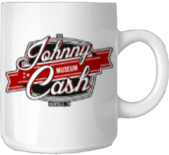 Johnny Cash Museum White Logo Coffee Mug - Mug Clipart (587x537), Png Download