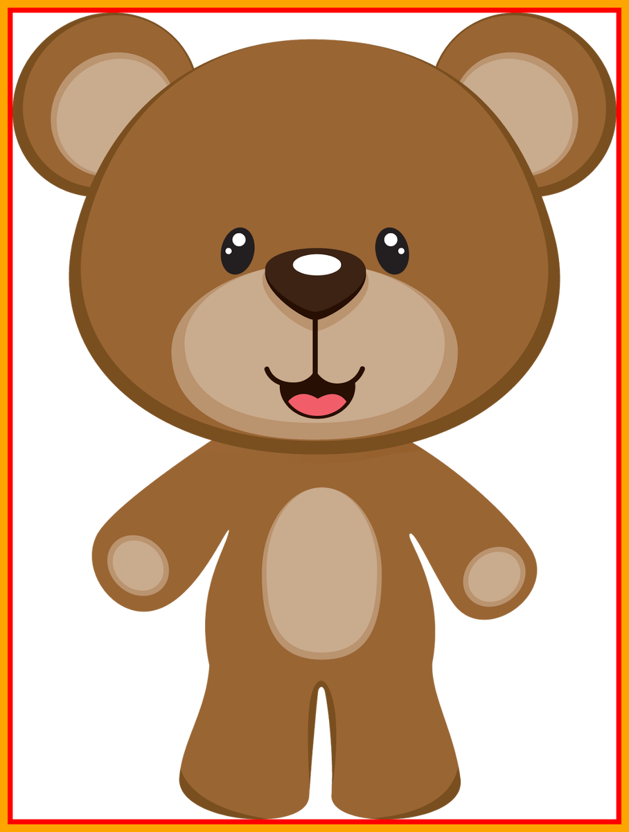 Bear Face Png - Ositos Para Baby Shower Clipart (908x1200), Png Download