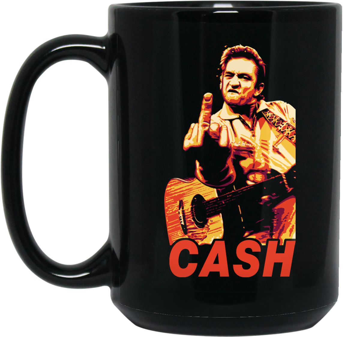 Johnny Cash Middle Finger Clipart (1155x1155), Png Download