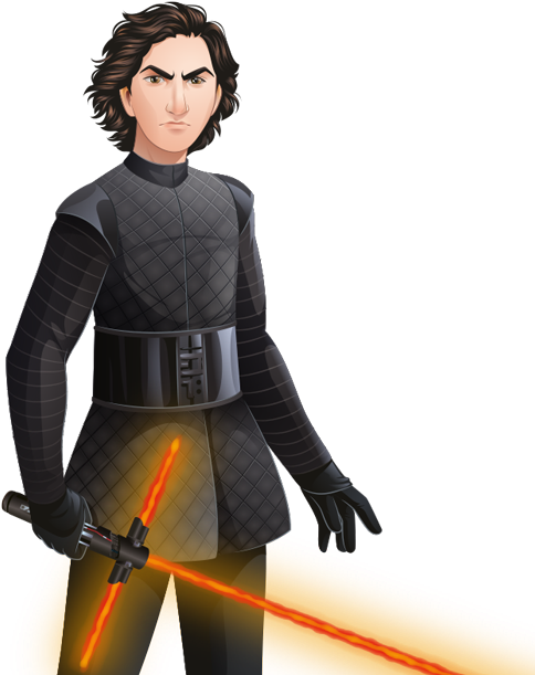 Forces Of Destiny - Forces Of Destiny Kylo Ren Clipart (550x631), Png Download