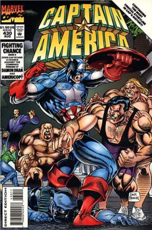 Купете Comics 1994-08 Captain America - Captain America Clipart (950x950), Png Download