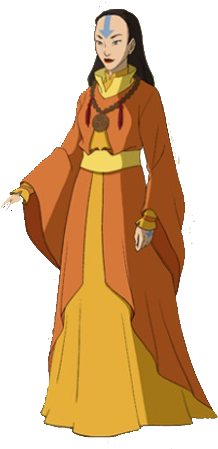 Yangchen Avatar Aang, Avatar The Last Airbender, Republic - Avatar Yangchen Clipart (752x1549), Png Download