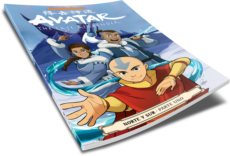 Avatar - The - Last - Airbender - Norte - Y - Sur - - Avatar La Leyenda De Aang Comic Norte Clipart (950x643), Png Download