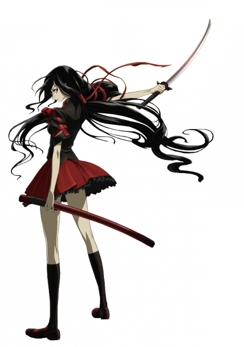 Picture - Saya Blood C Png Clipart (500x710), Png Download