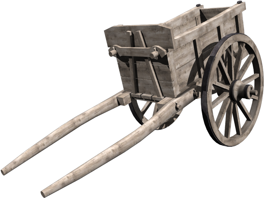 Pirate Cannon 3d Model - Old Wheelbarrow Png Clipart (1280x720), Png Download