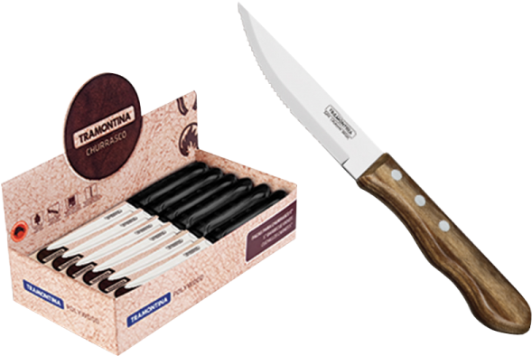 48pc Traditional Jumbo Steak Knife - Tramontina Jumbo Steak Knives Clipart (600x600), Png Download