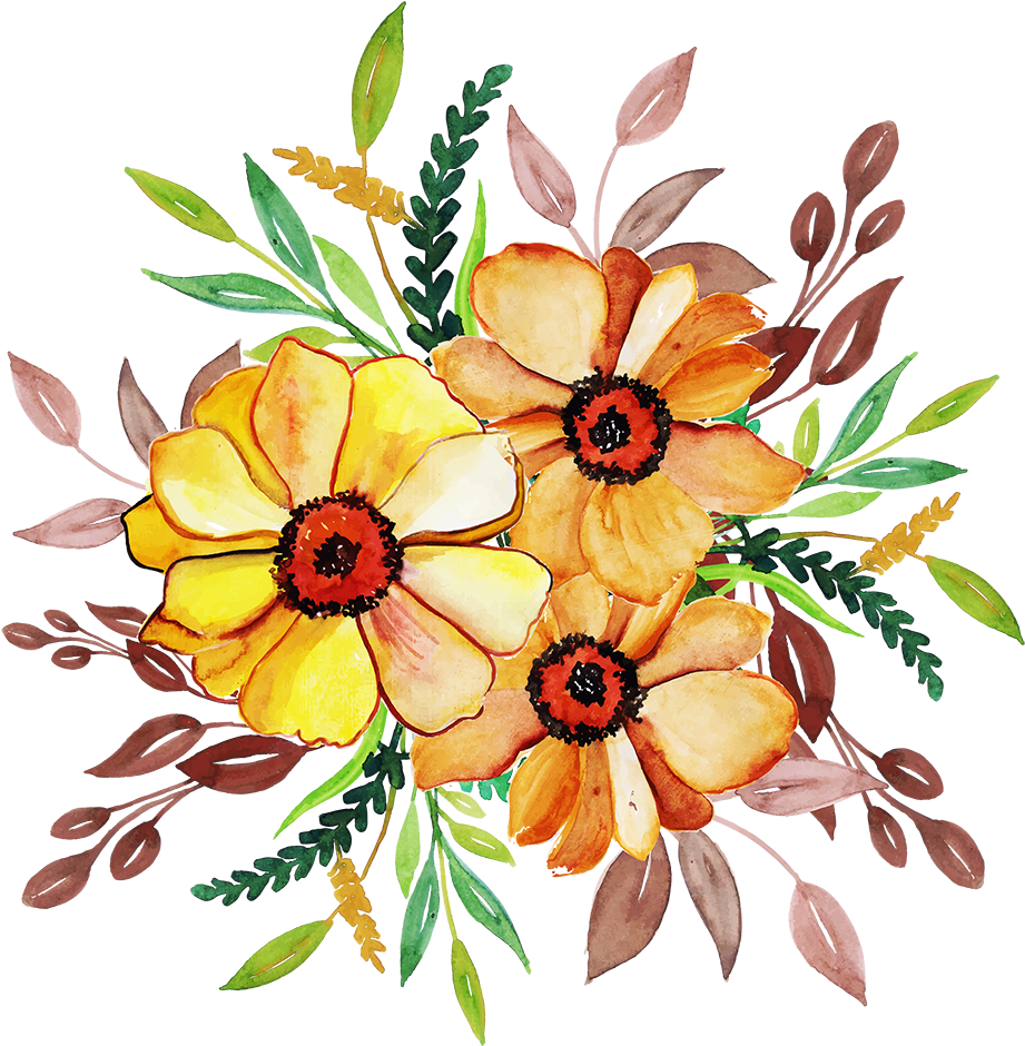 Free Png Floral Bouquets - Common Peony Clipart (1000x1000), Png Download