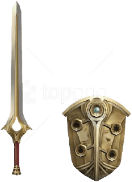 Free Png Sword And Shield Png Png Image With Transparent - Monster Hunter Frontier Sword And Shield Clipart (480x683), Png Download