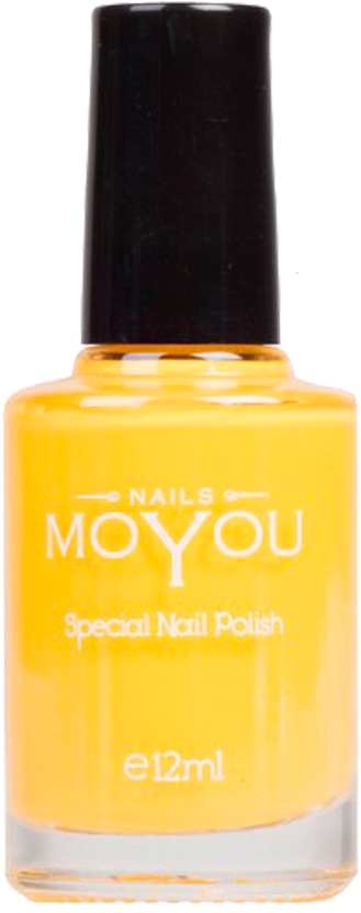 Nail Polish Transparent - Yellow Nail Polish Bottle Clipart (1000x1000), Png Download