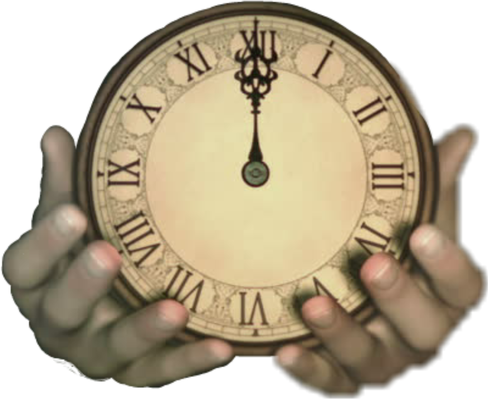 #clock #steampunk #hands #midnight - Wall Clock Clipart (1024x1024), Png Download