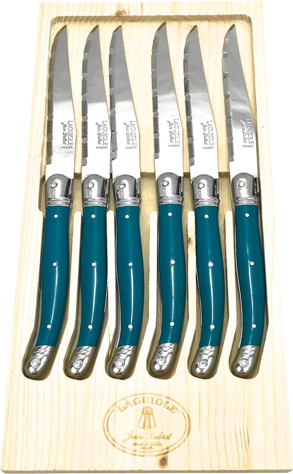 Jean Dubost Laguiole Steak Knives, Set Of 6 On Chairish - Hunting Knife Clipart (1376x2229), Png Download