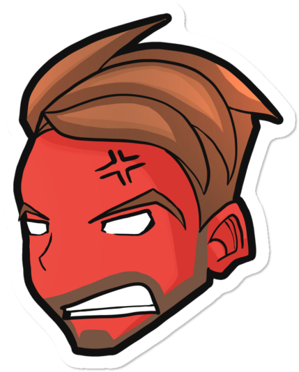 Rufflestv Angry Face - Cartoon Clipart (650x650), Png Download