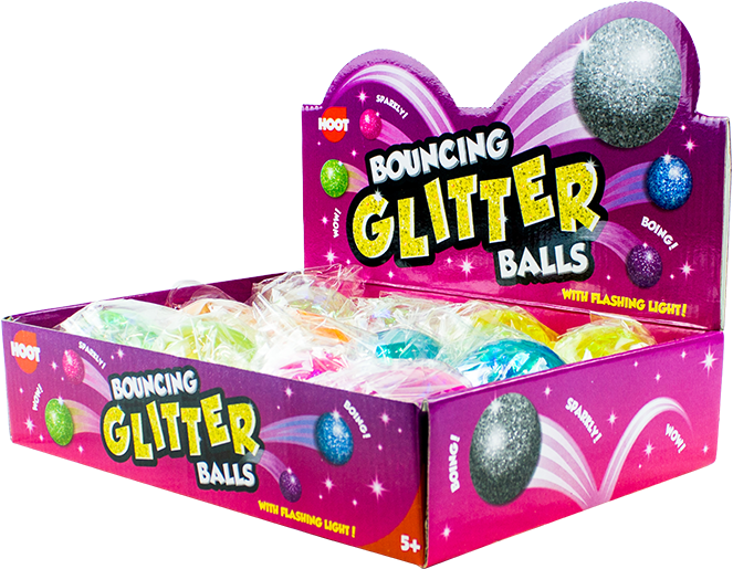 Bouncing Glitter Balls - Box Clipart (800x620), Png Download