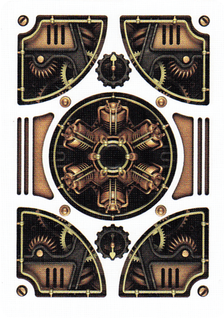 Bicycle® Steampunk Playing Cards - Bicycle Cards Steampunk Gold Clipart (1200x1200), Png Download
