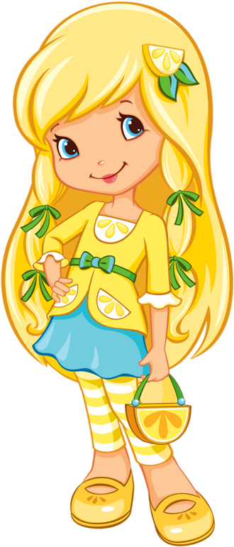 Liminha - Strawberry Shortcake Characters Lemon Meringue Clipart (403x800), Png Download