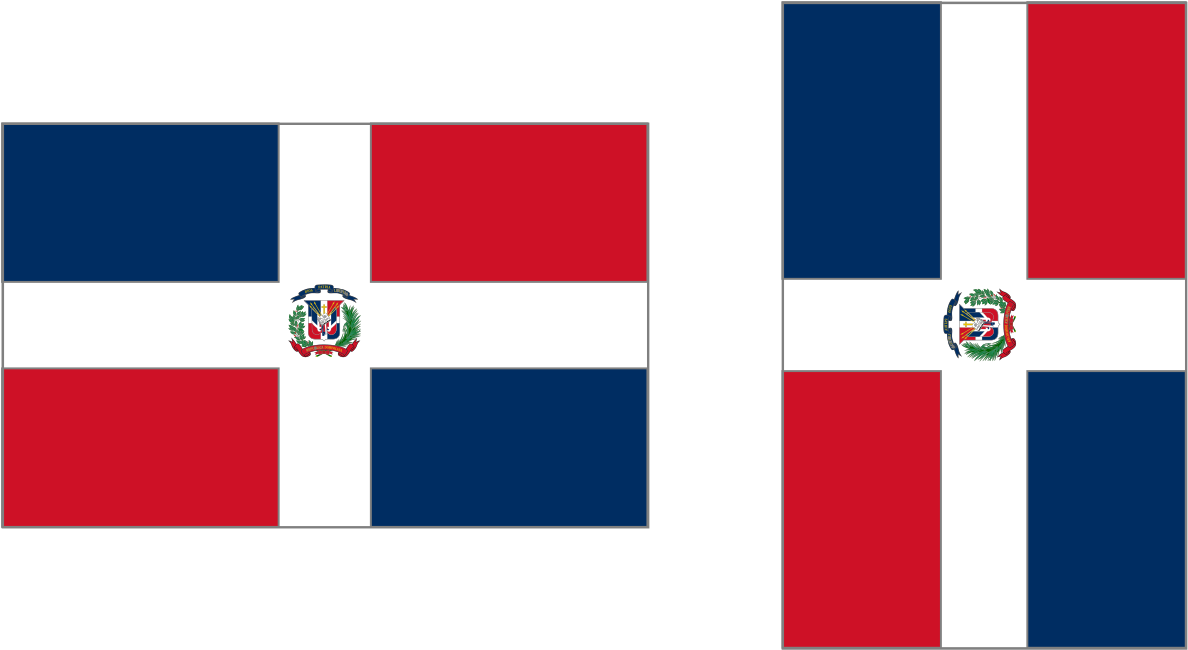 Bandera De La República Dominicana - Bandera De Republica Dominicana Vertical Clipart (1188x650), Png Download