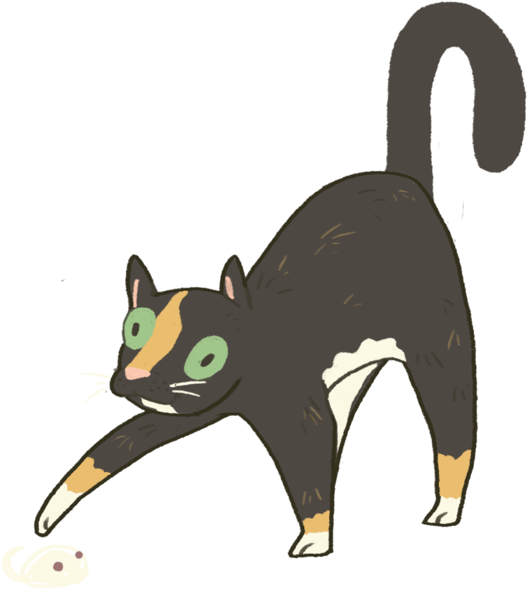 Domestic Short-haired Cat Clipart (754x842), Png Download