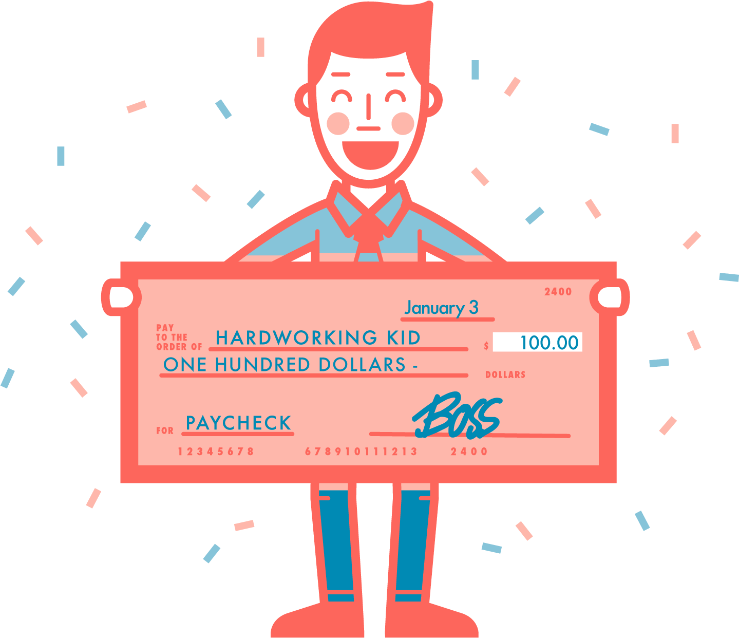 48 Paycheck - Cartoon Clipart (1438x1279), Png Download