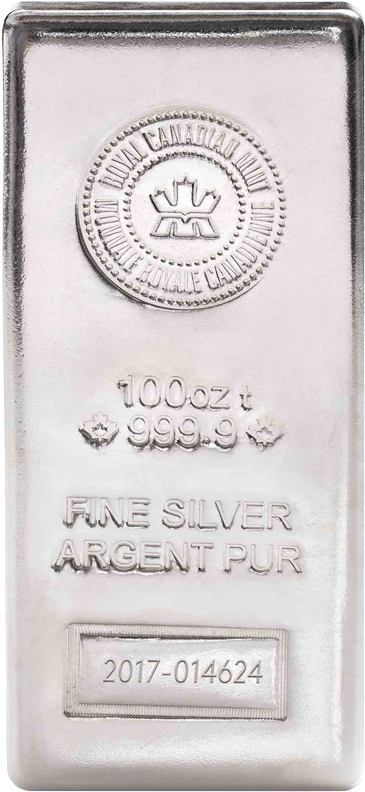 Royal Canadian Mint Silver Bar - Silver Clipart (800x800), Png Download