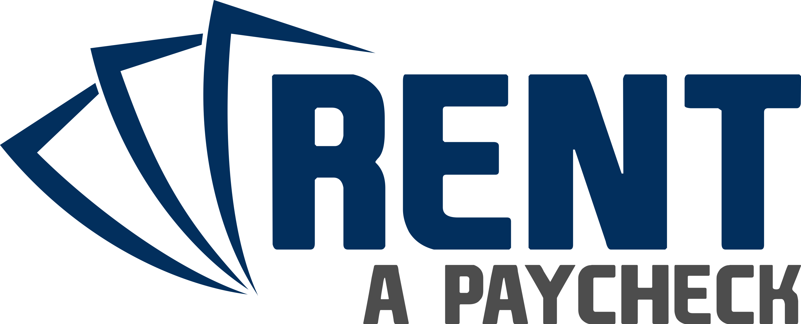 Rent A Paycheck - Graphic Design Clipart (2772x1121), Png Download