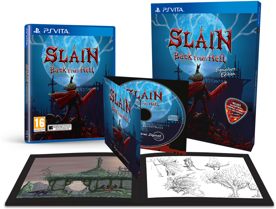 Signature Edition - Slain Back From Hell Ps Vita Clipart (1200x881), Png Download