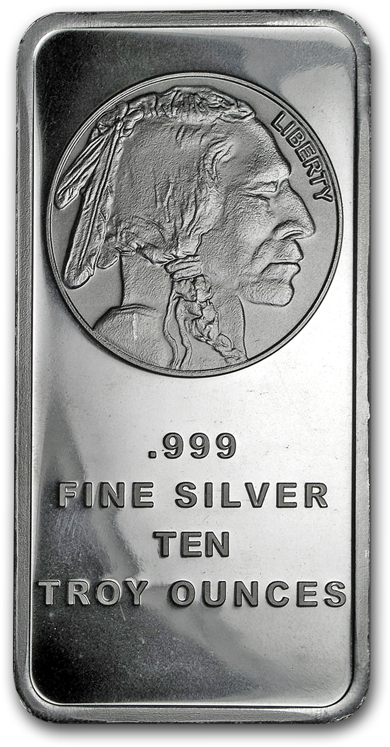 Buy 10 Oz Silver Bar - Silver Clipart (1500x1500), Png Download