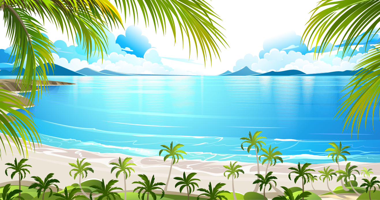 Islands Resort Euclidean - Tropical Island Vector Island Clipart (1317x695), Png Download
