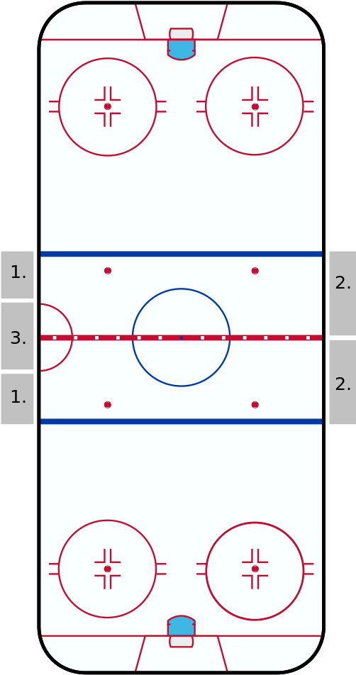 Nhl Hockey Rink - Nhl Ice Hockey Rink Clipart (620x1023), Png Download