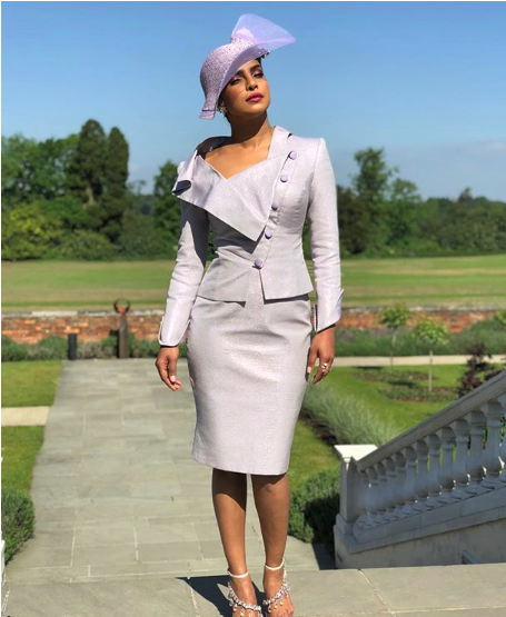 Priyanka Chopra - Priyanka At Meghan Wedding Clipart (960x554), Png Download