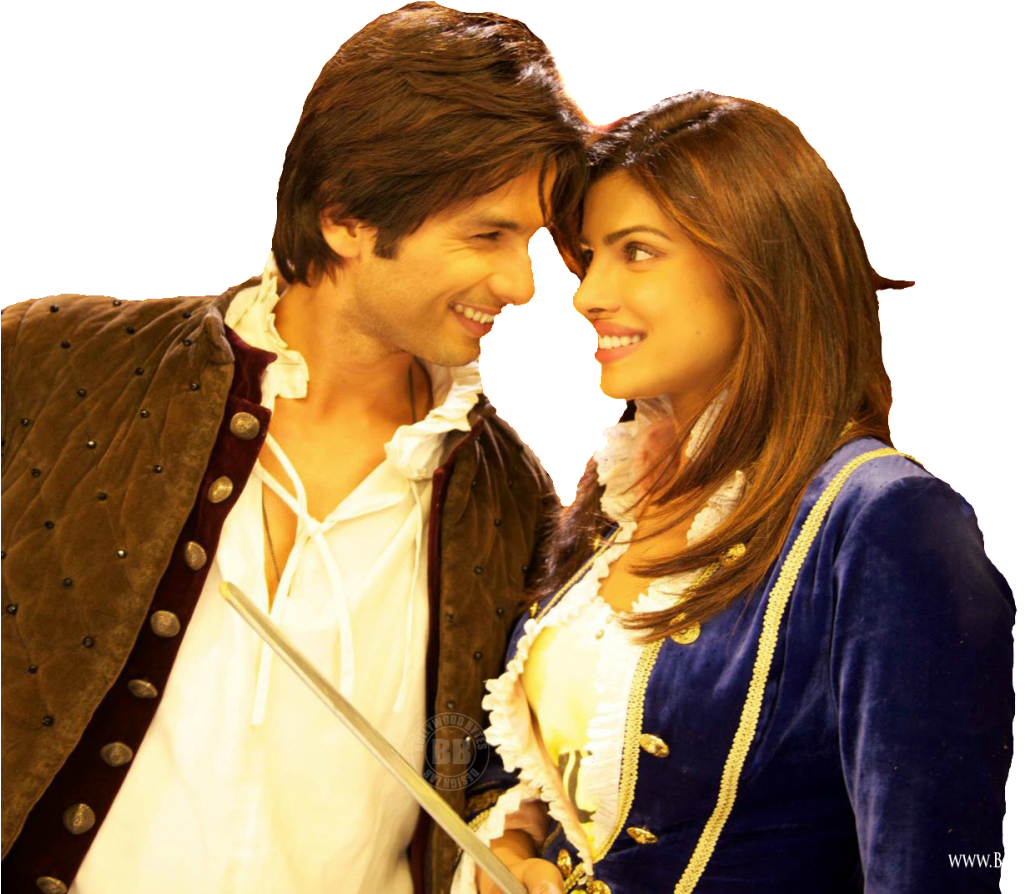 Photo Teri Meri Kahaani Hot Priyanka Chopra Shah - Priyanka Chopra And Shahid Kapoor Romantic Clipart (1024x917), Png Download