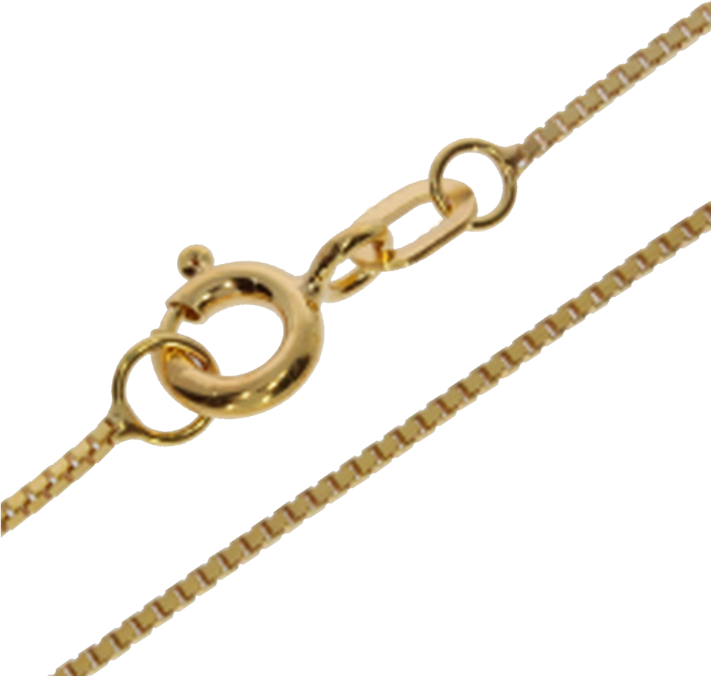 Bracelet Venetian Box Diamond Cut 585/- Yellow Gold - Chain Clipart (1000x1000), Png Download