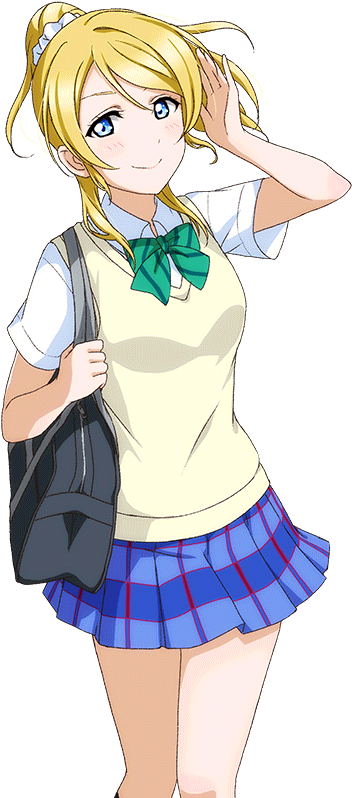 Download Images - Eli Ayase School Uniform Transparent Clipart (1024x1024), Png Download