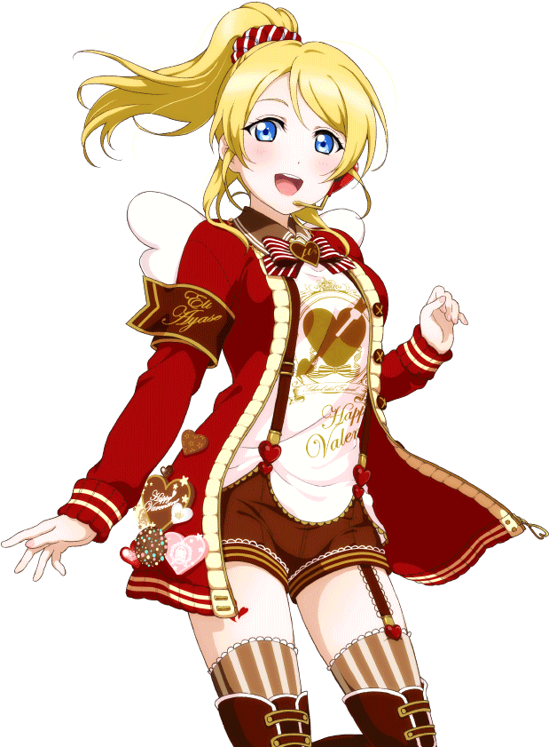Transparent - Idolized - Love Live Valentine Cosplay Eli Clipart (1024x1024), Png Download