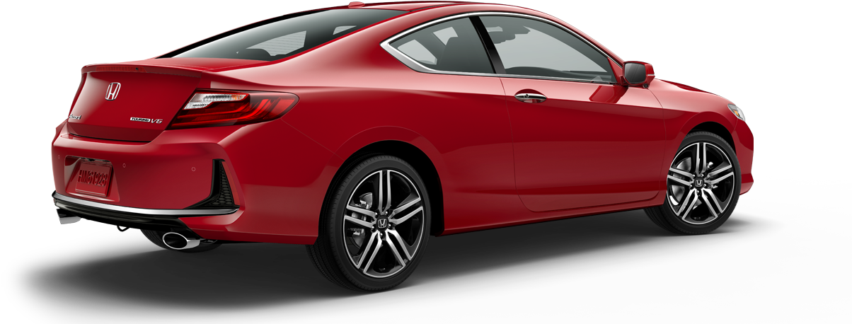 2017 Honda Accord Coupe Rear Angle - Honda Civic Coupe 2015 Tire Size Clipart (1204x458), Png Download
