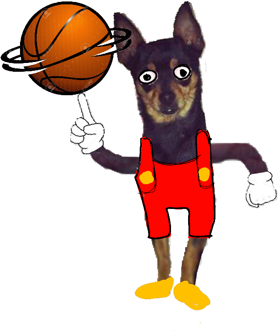 #freestyle #dog #cartoon #basketball - Streetball Clipart (1024x768), Png Download