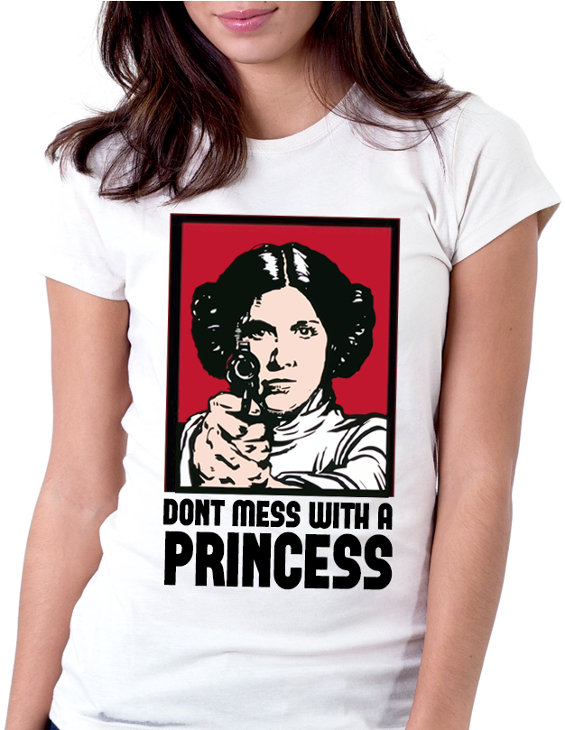 Camiseta Star Wars Guerra Nas Estrelas Princesa Leia - T Shirt Clipart (808x808), Png Download