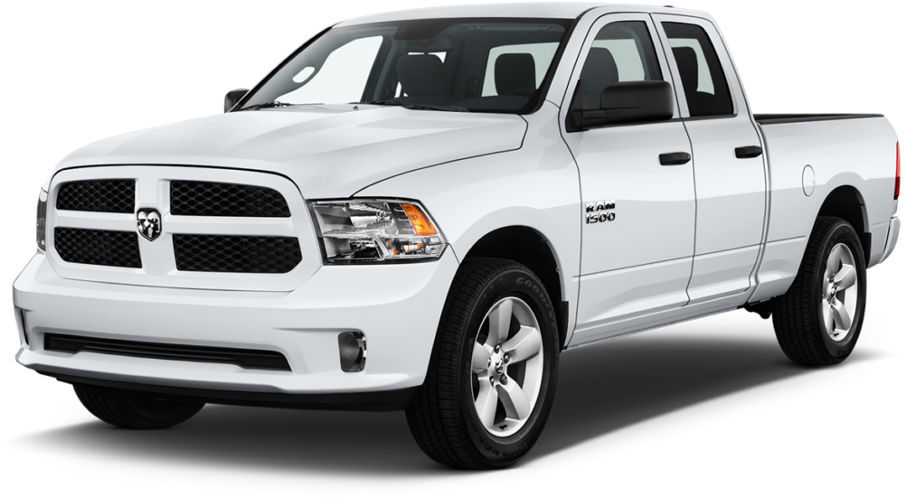 Ram 1500 Express Crew Cab - 2017 Ram 1500 White Clipart (1024x561), Png Download